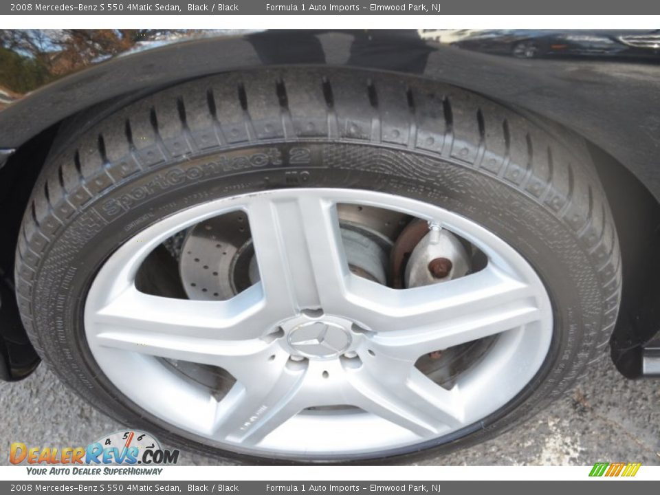 2008 Mercedes-Benz S 550 4Matic Sedan Black / Black Photo #33
