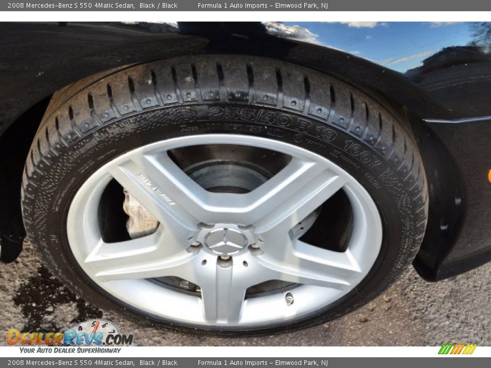 2008 Mercedes-Benz S 550 4Matic Sedan Black / Black Photo #34