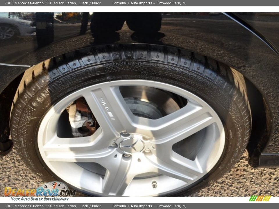 2008 Mercedes-Benz S 550 4Matic Sedan Black / Black Photo #35