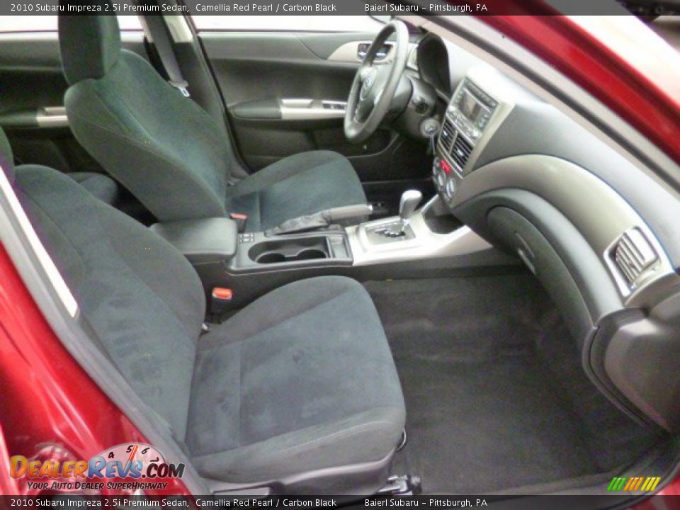 2010 Subaru Impreza 2.5i Premium Sedan Camellia Red Pearl / Carbon Black Photo #10