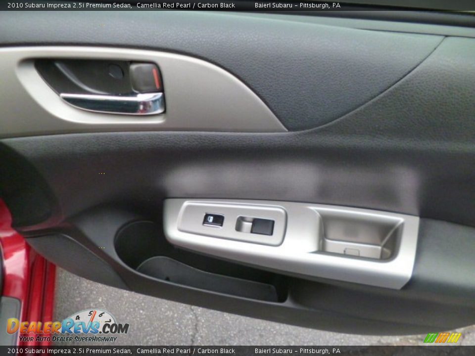 2010 Subaru Impreza 2.5i Premium Sedan Camellia Red Pearl / Carbon Black Photo #12