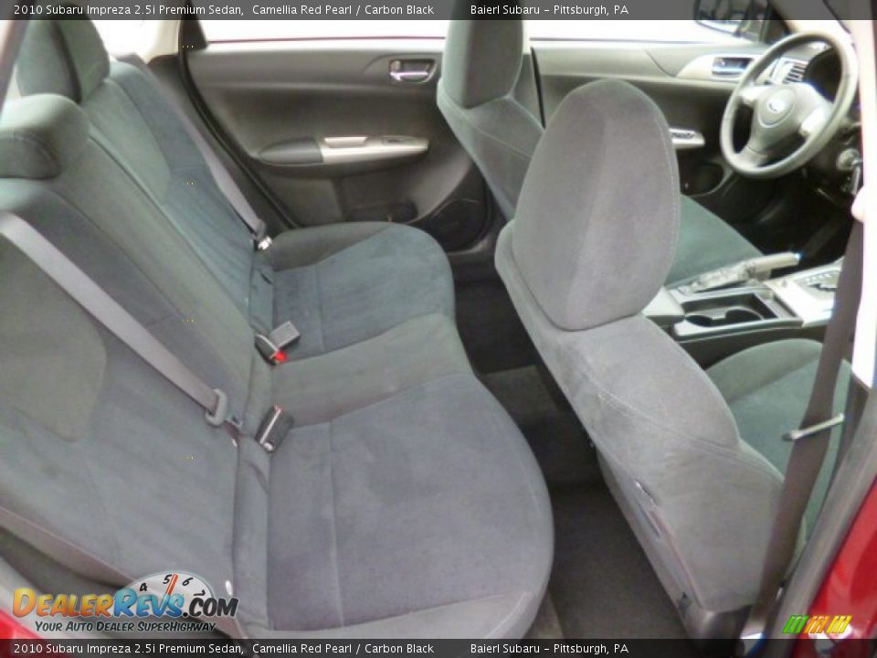 2010 Subaru Impreza 2.5i Premium Sedan Camellia Red Pearl / Carbon Black Photo #13