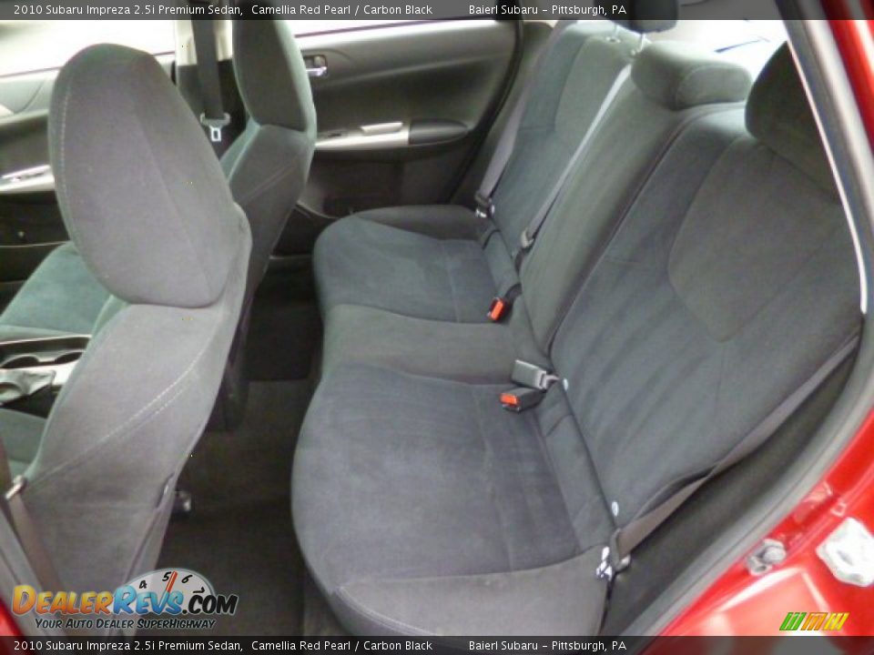 2010 Subaru Impreza 2.5i Premium Sedan Camellia Red Pearl / Carbon Black Photo #14