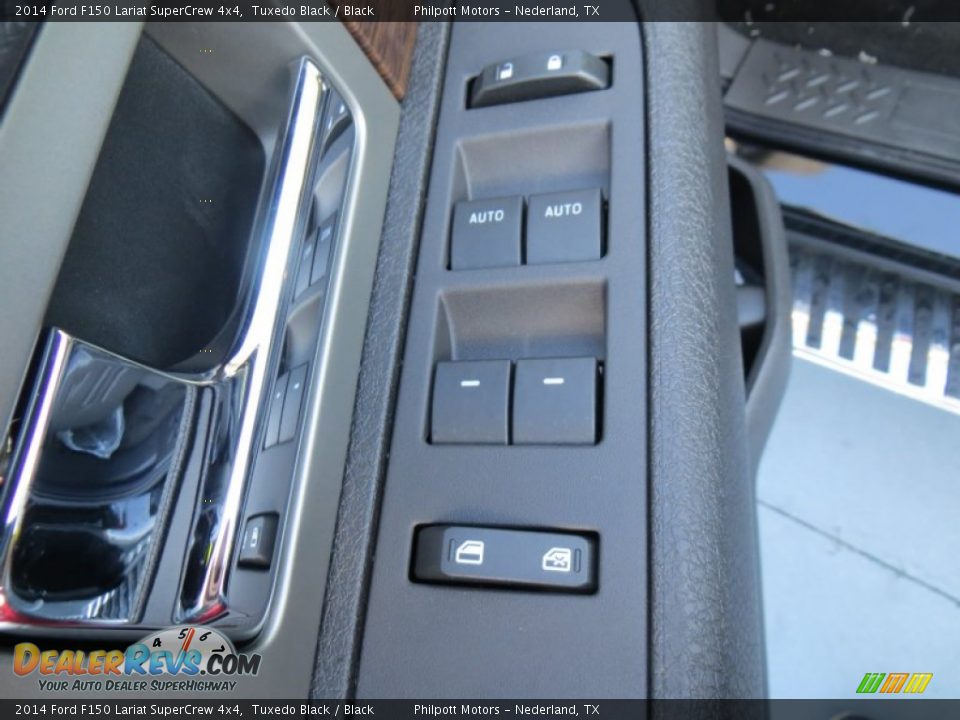2014 Ford F150 Lariat SuperCrew 4x4 Tuxedo Black / Black Photo #26