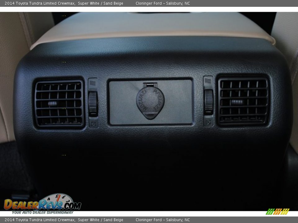 2014 Toyota Tundra Limited Crewmax Super White / Sand Beige Photo #13