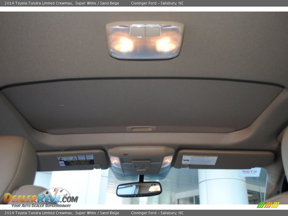 2014 Toyota Tundra Limited Crewmax Super White / Sand Beige Photo #17