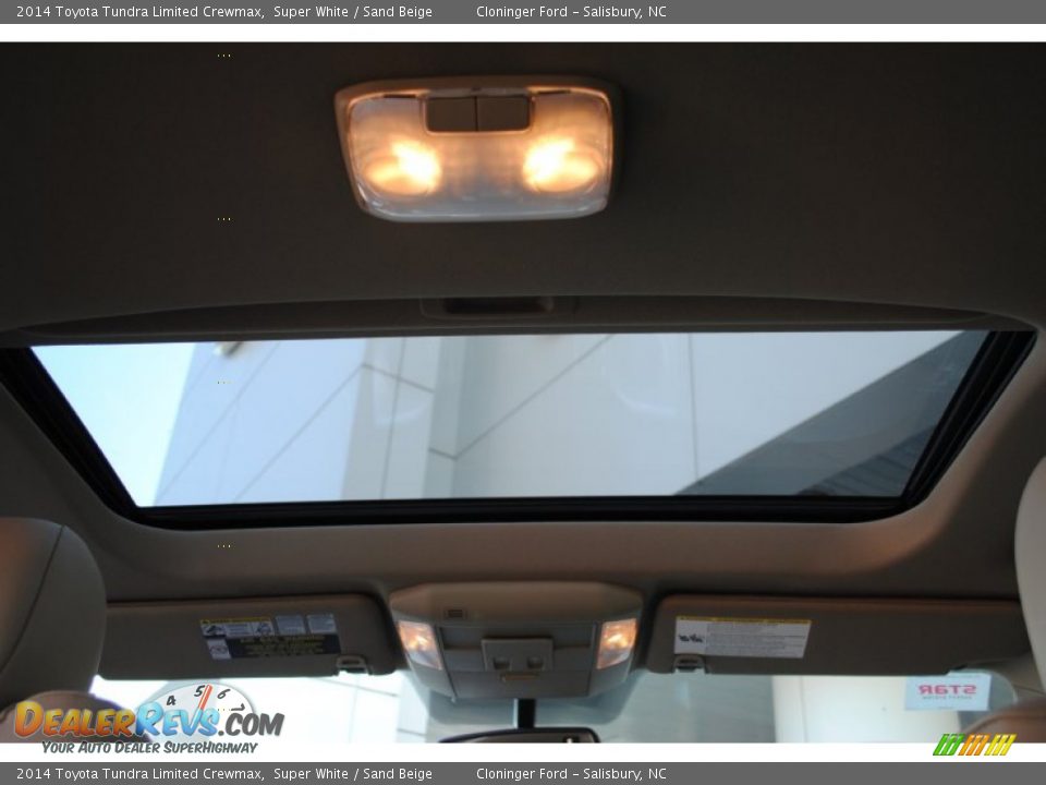 2014 Toyota Tundra Limited Crewmax Super White / Sand Beige Photo #18
