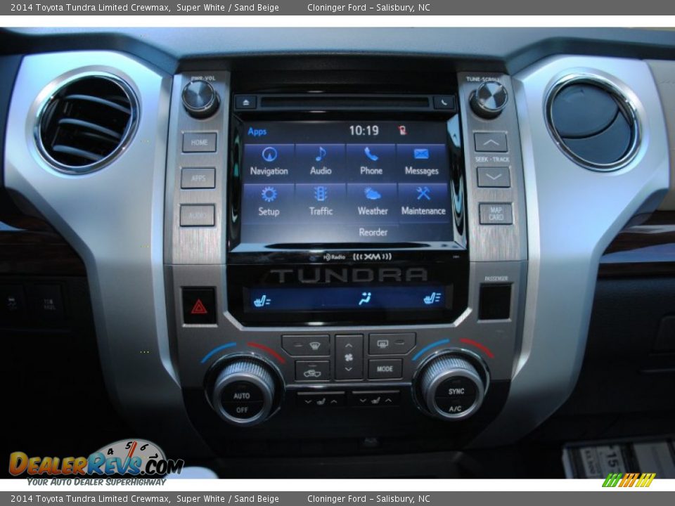 2014 Toyota Tundra Limited Crewmax Super White / Sand Beige Photo #19