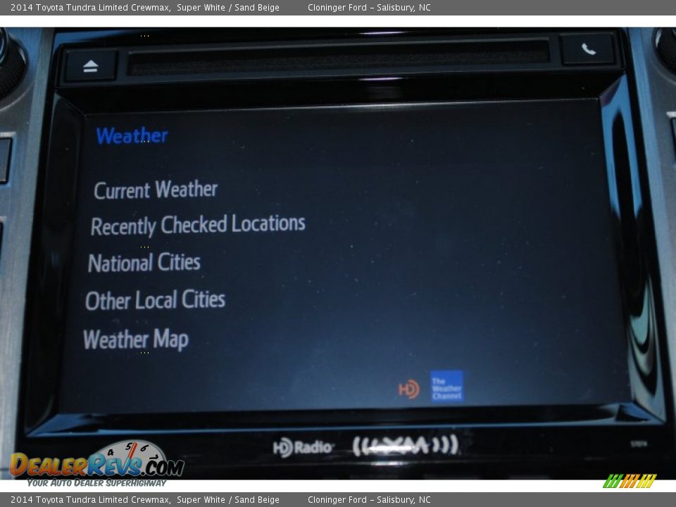 2014 Toyota Tundra Limited Crewmax Super White / Sand Beige Photo #23