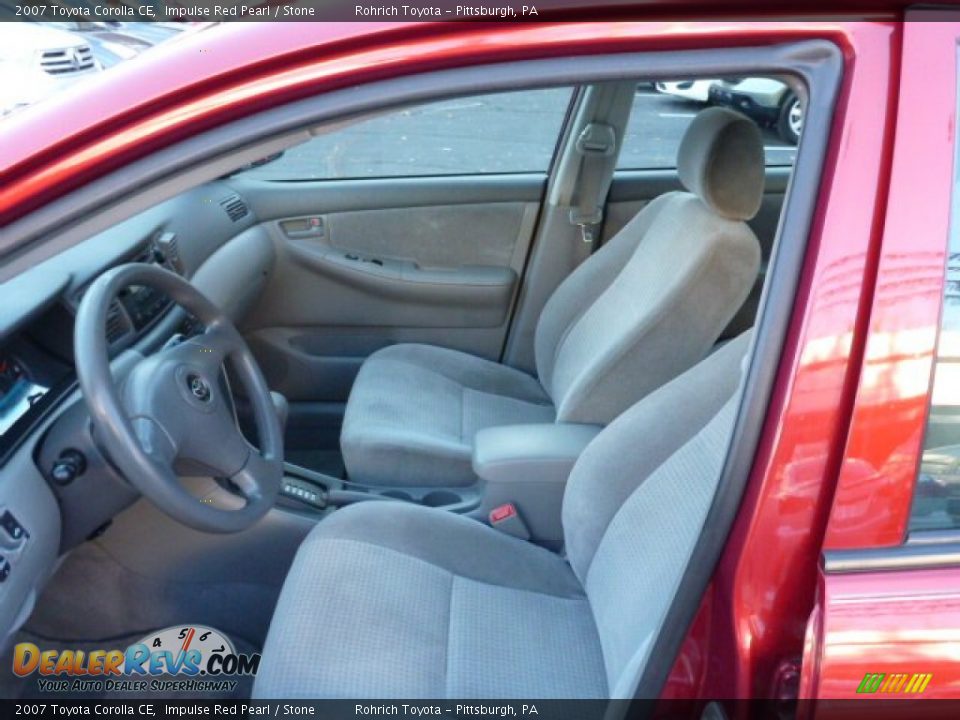 2007 Toyota Corolla CE Impulse Red Pearl / Stone Photo #4