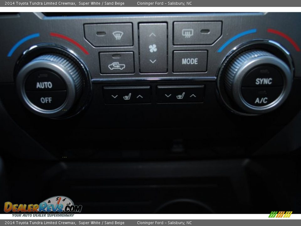 2014 Toyota Tundra Limited Crewmax Super White / Sand Beige Photo #27