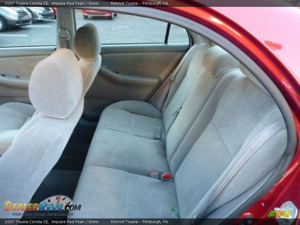 2007 Toyota Corolla CE Impulse Red Pearl / Stone Photo #5