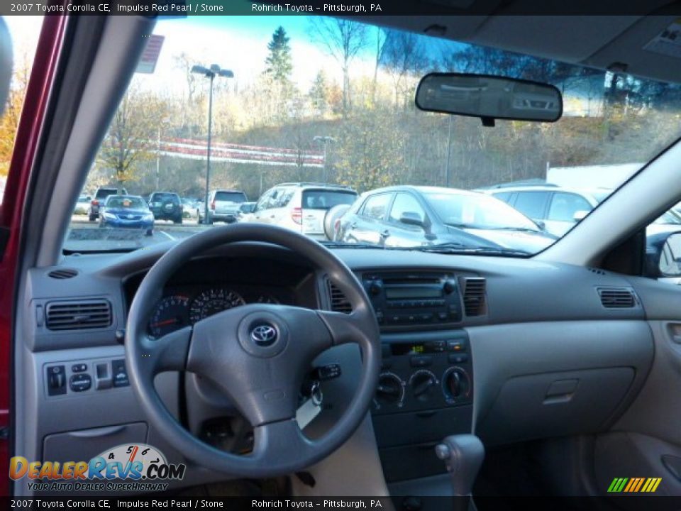2007 Toyota Corolla CE Impulse Red Pearl / Stone Photo #6