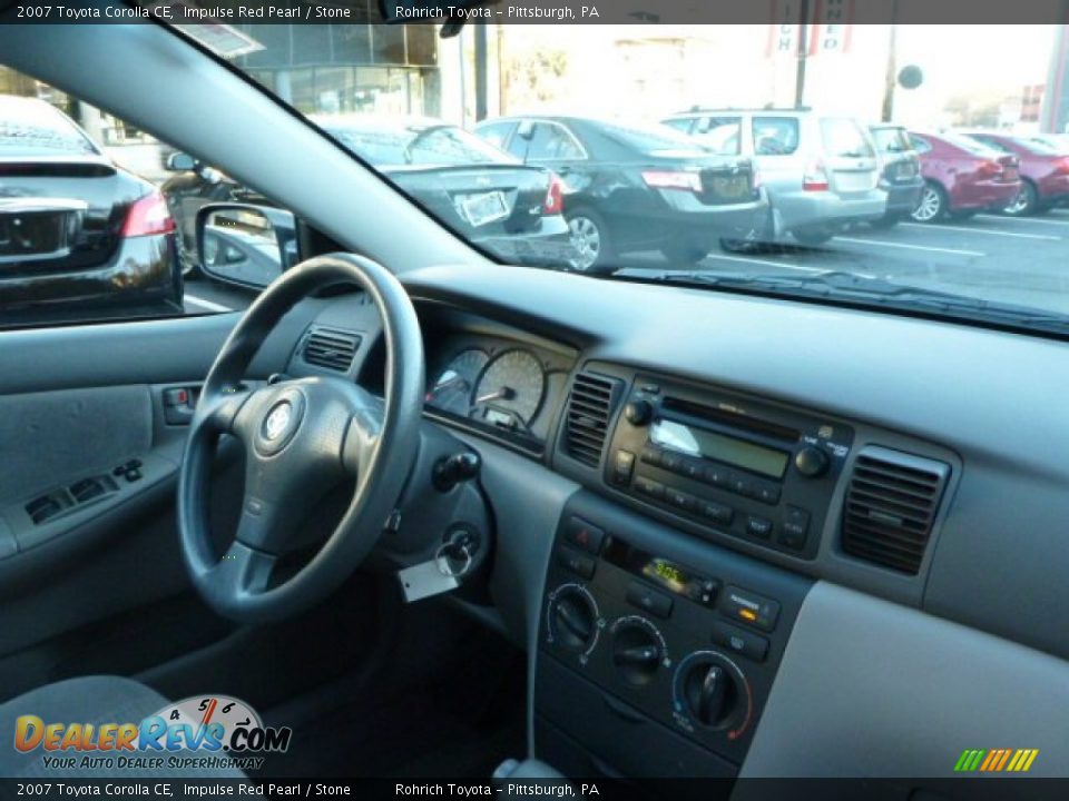 2007 Toyota Corolla CE Impulse Red Pearl / Stone Photo #7