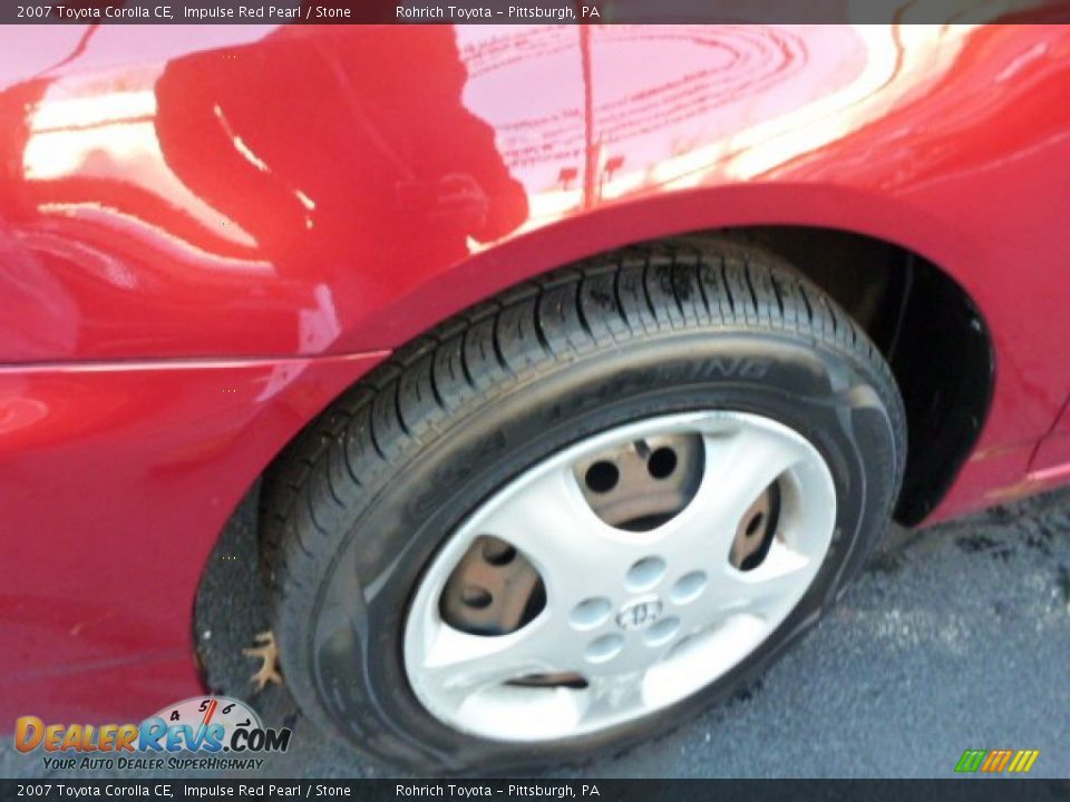 2007 Toyota Corolla CE Impulse Red Pearl / Stone Photo #8