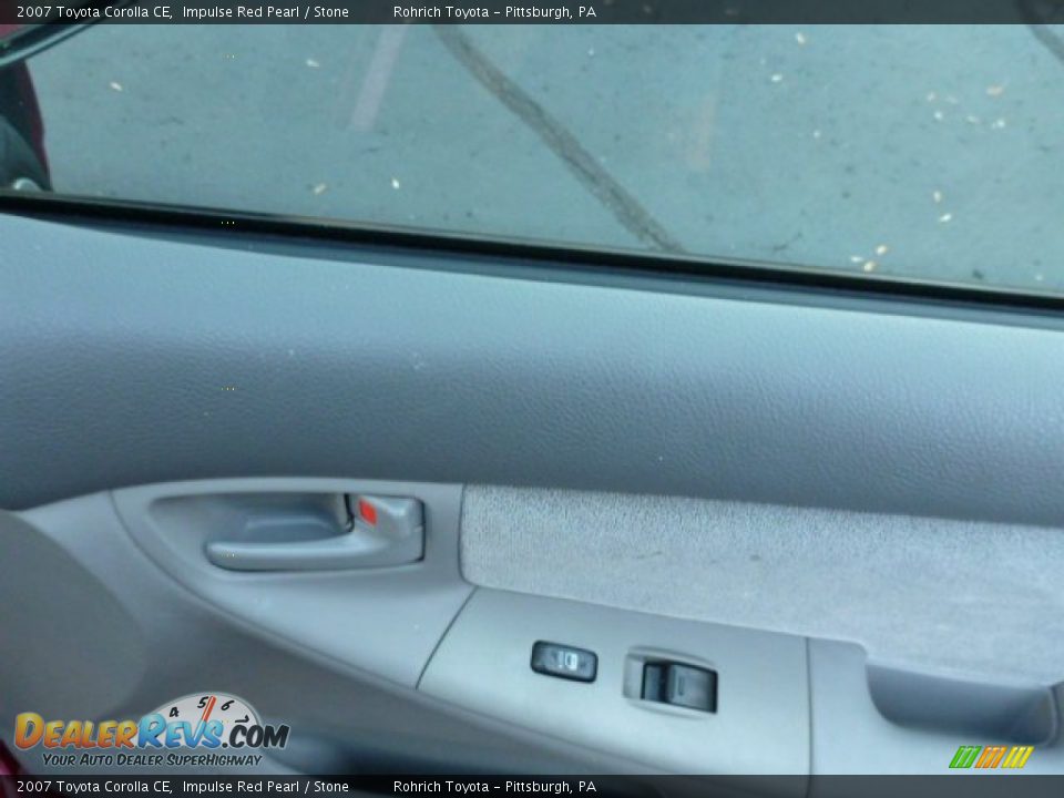 2007 Toyota Corolla CE Impulse Red Pearl / Stone Photo #11