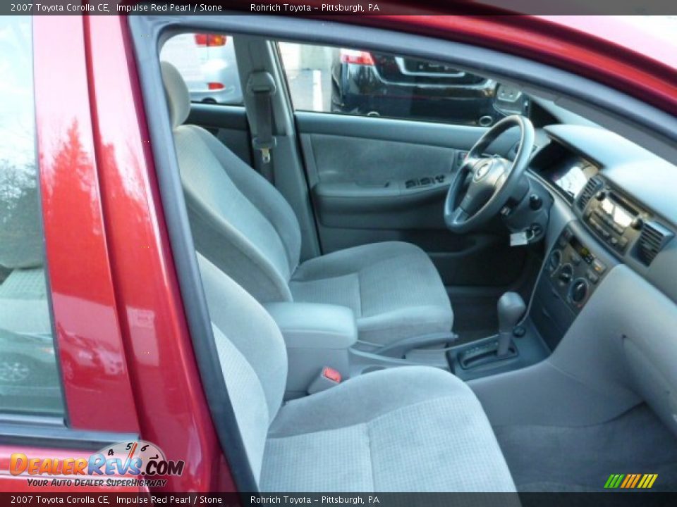 2007 Toyota Corolla CE Impulse Red Pearl / Stone Photo #12