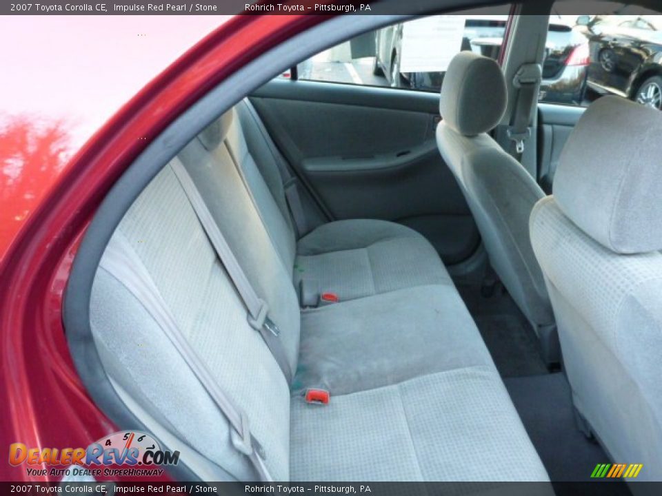 2007 Toyota Corolla CE Impulse Red Pearl / Stone Photo #13