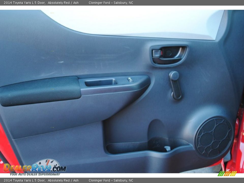 2014 Toyota Yaris L 5 Door Absolutely Red / Ash Photo #7