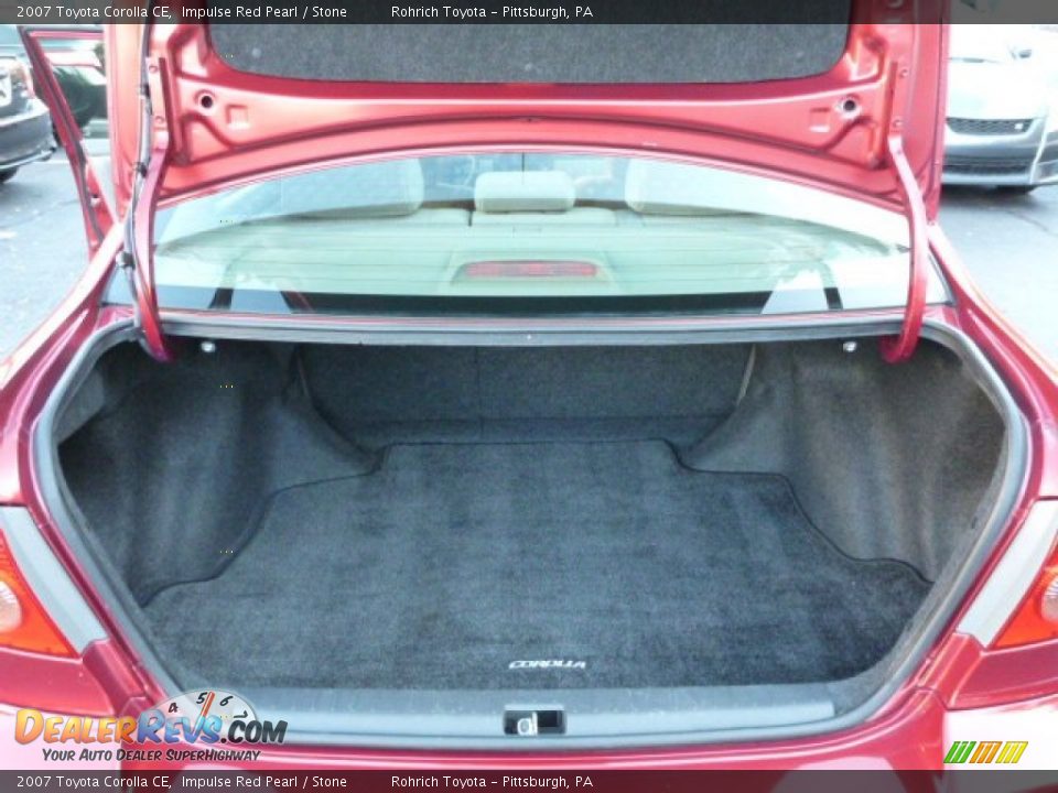 2007 Toyota Corolla CE Impulse Red Pearl / Stone Photo #18