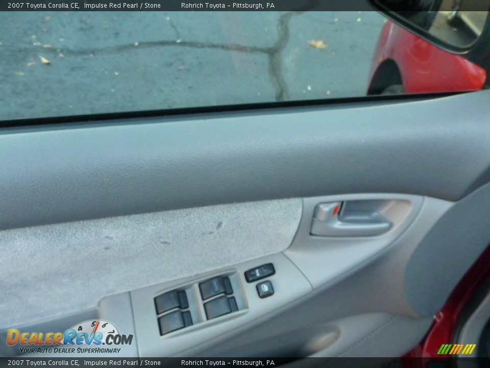 2007 Toyota Corolla CE Impulse Red Pearl / Stone Photo #19
