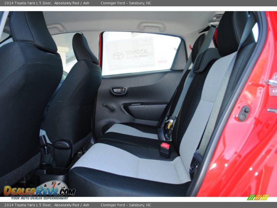 2014 Toyota Yaris L 5 Door Absolutely Red / Ash Photo #10