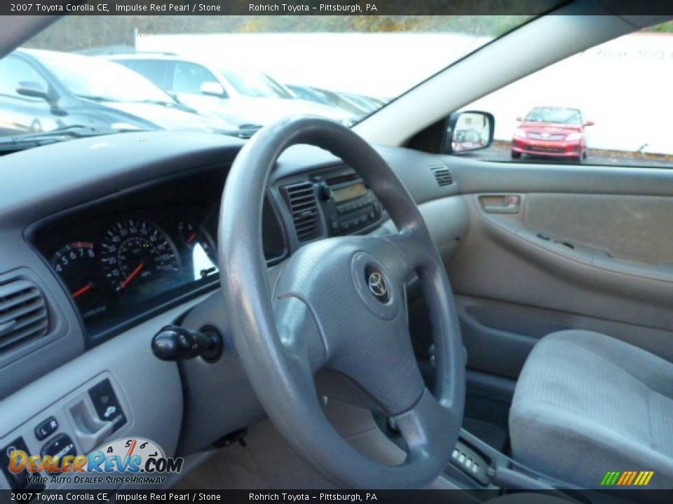 2007 Toyota Corolla CE Impulse Red Pearl / Stone Photo #20