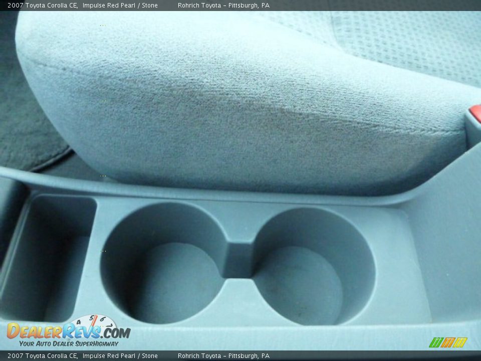2007 Toyota Corolla CE Impulse Red Pearl / Stone Photo #22