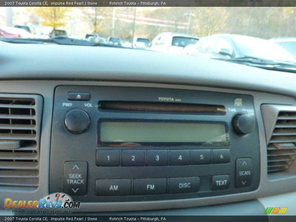 2007 Toyota Corolla CE Impulse Red Pearl / Stone Photo #23