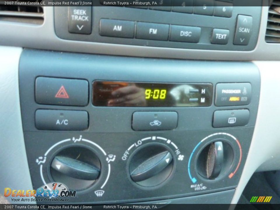 2007 Toyota Corolla CE Impulse Red Pearl / Stone Photo #24