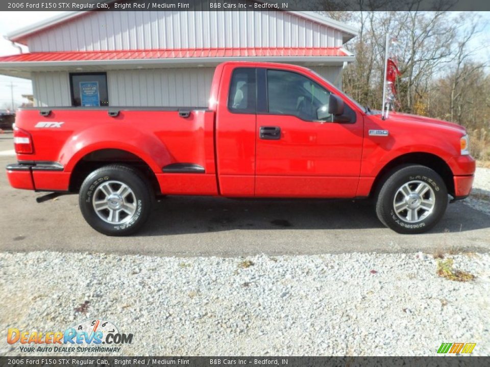 Bright Red 2006 Ford F150 STX Regular Cab Photo #2