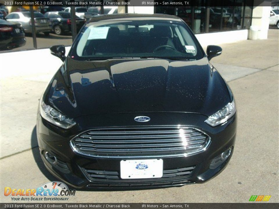 2013 Ford Fusion SE 2.0 EcoBoost Tuxedo Black Metallic / Charcoal Black Photo #1