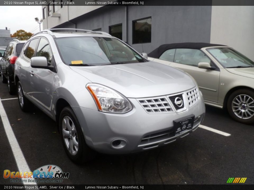2010 Nissan Rogue SL AWD Silver Ice / Black Photo #1