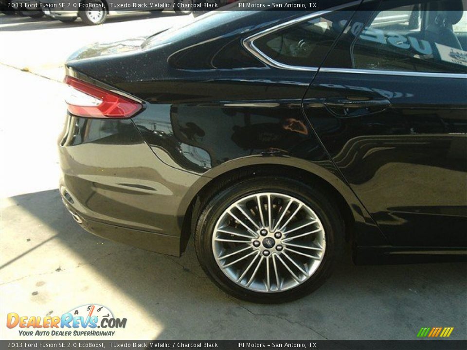 2013 Ford Fusion SE 2.0 EcoBoost Tuxedo Black Metallic / Charcoal Black Photo #7