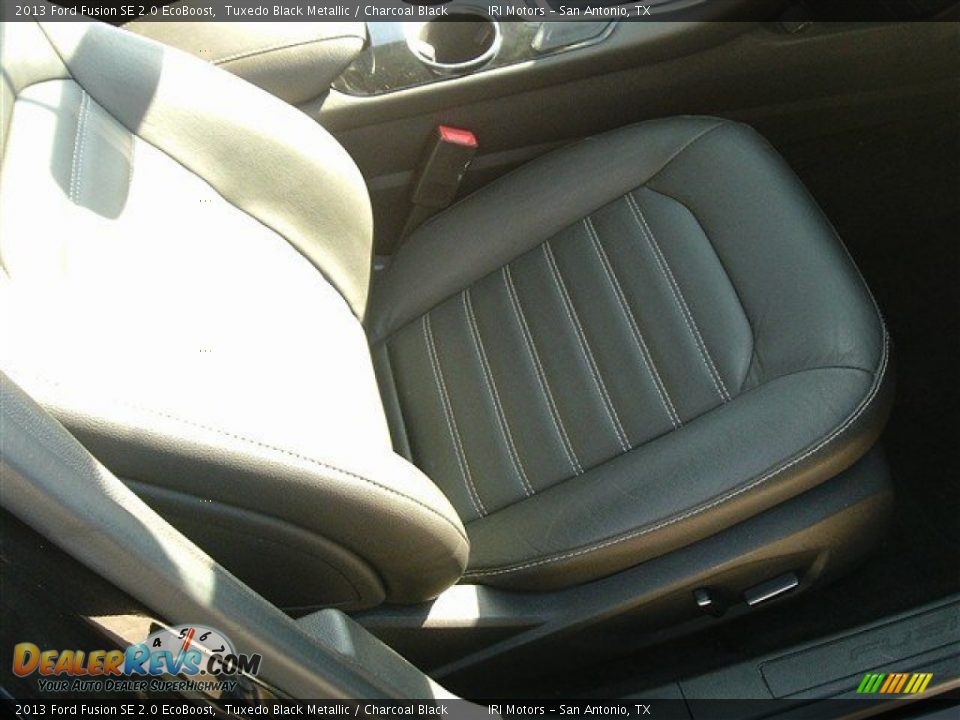 2013 Ford Fusion SE 2.0 EcoBoost Tuxedo Black Metallic / Charcoal Black Photo #11