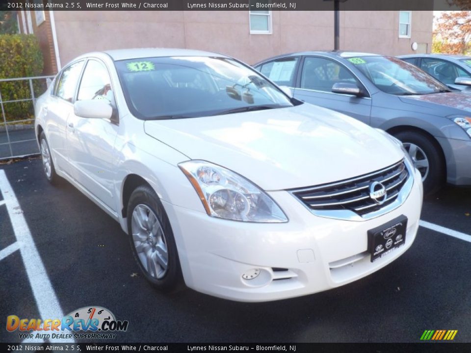 2012 Nissan Altima 2.5 S Winter Frost White / Charcoal Photo #1