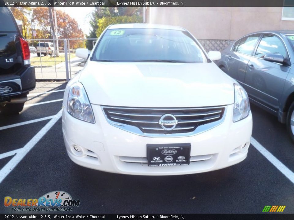 2012 Nissan Altima 2.5 S Winter Frost White / Charcoal Photo #2