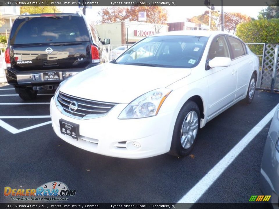 2012 Nissan Altima 2.5 S Winter Frost White / Charcoal Photo #3