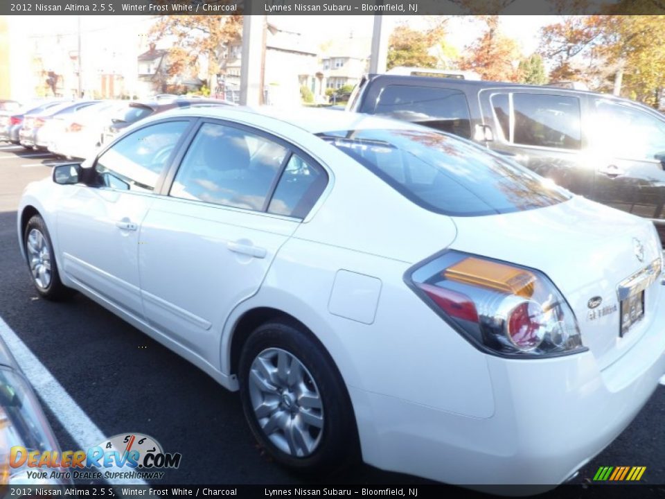 2012 Nissan Altima 2.5 S Winter Frost White / Charcoal Photo #4