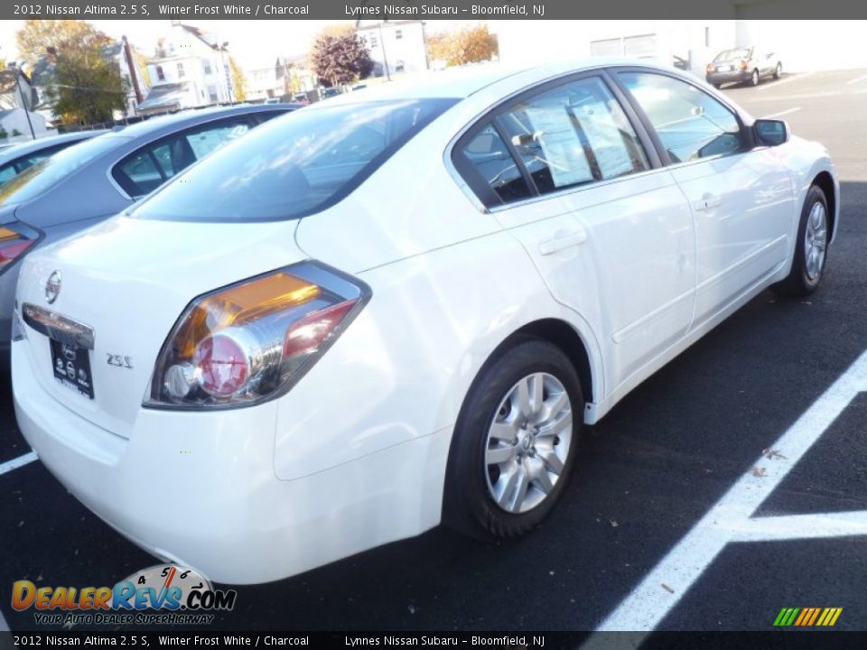 2012 Nissan Altima 2.5 S Winter Frost White / Charcoal Photo #5