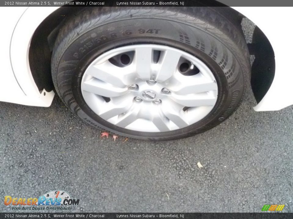 2012 Nissan Altima 2.5 S Winter Frost White / Charcoal Photo #14