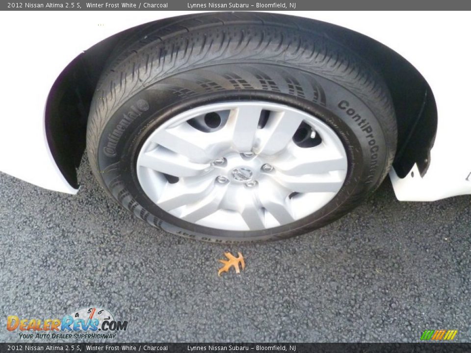 2012 Nissan Altima 2.5 S Winter Frost White / Charcoal Photo #15
