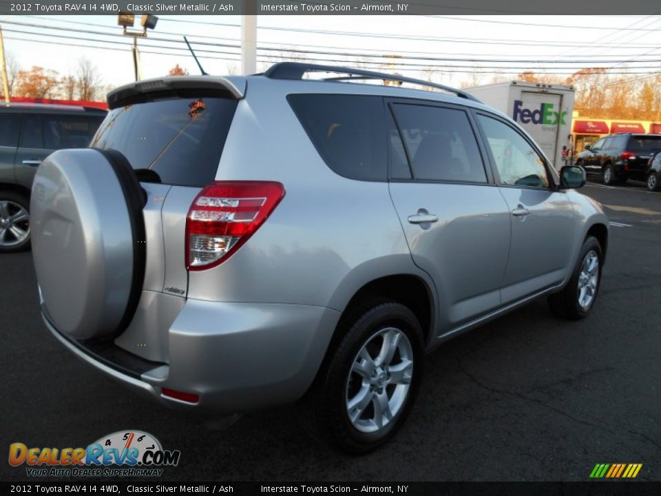 2012 Toyota RAV4 I4 4WD Classic Silver Metallic / Ash Photo #4