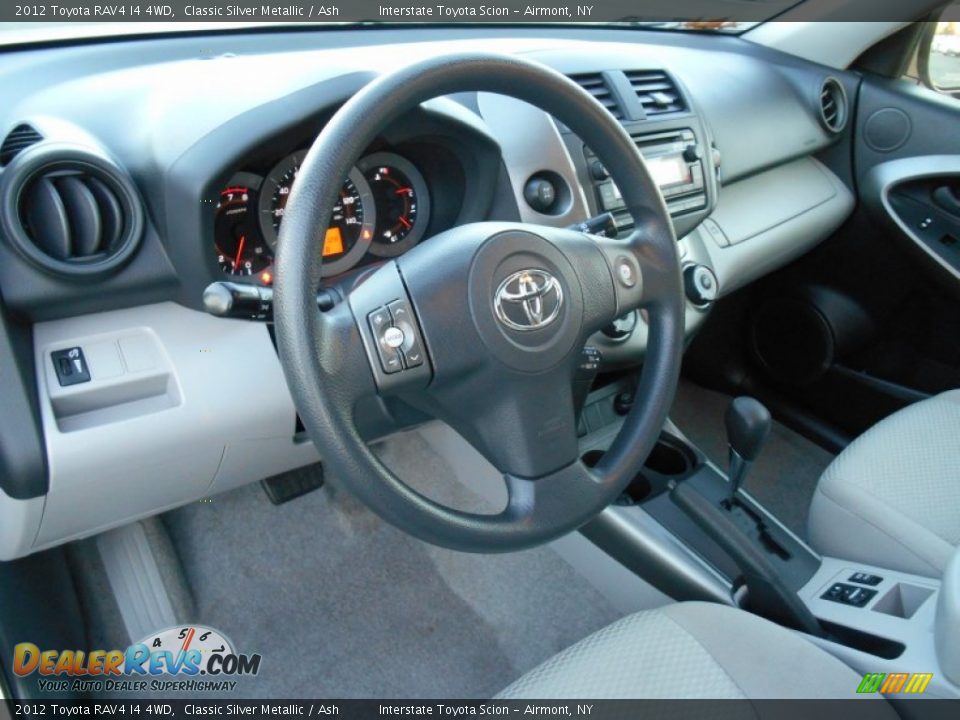 2012 Toyota RAV4 I4 4WD Classic Silver Metallic / Ash Photo #9