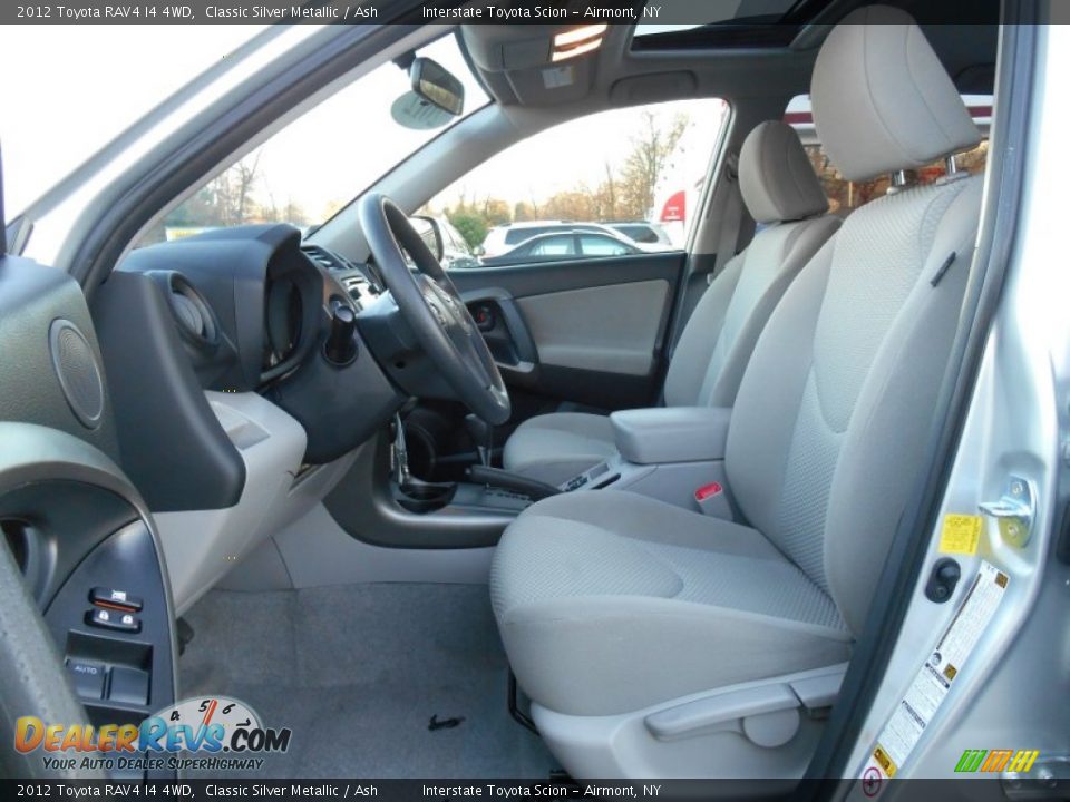 2012 Toyota RAV4 I4 4WD Classic Silver Metallic / Ash Photo #10