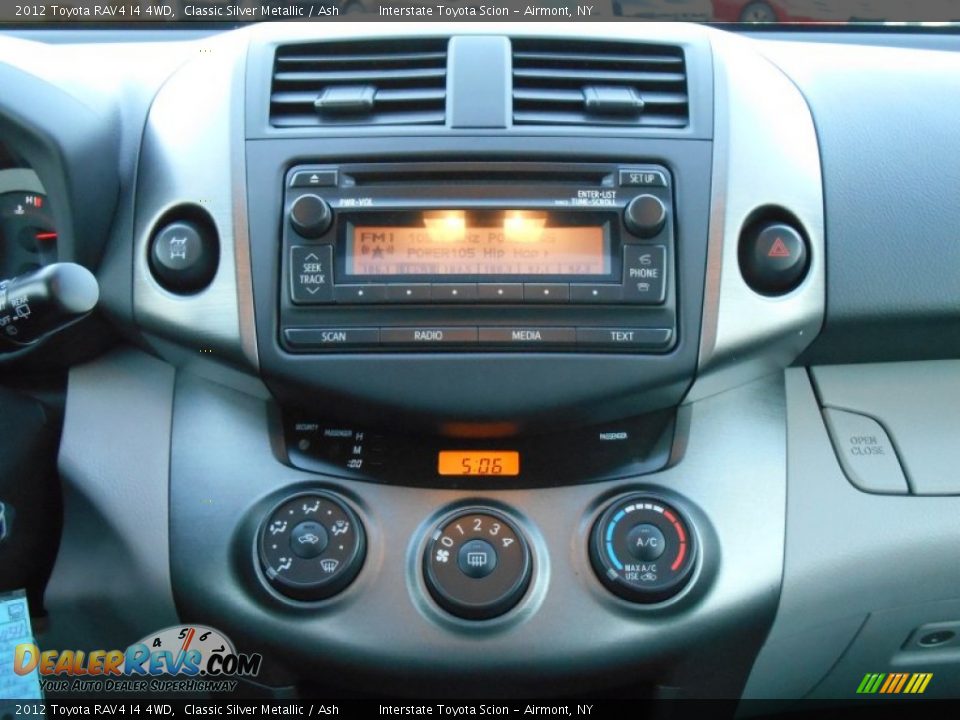 2012 Toyota RAV4 I4 4WD Classic Silver Metallic / Ash Photo #15