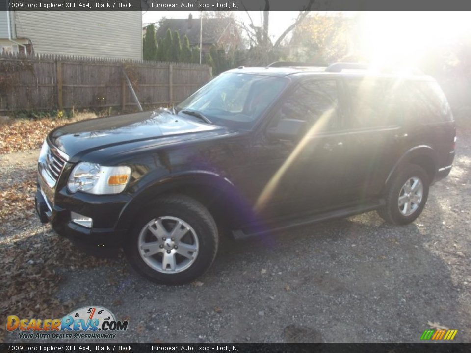 2009 Ford Explorer XLT 4x4 Black / Black Photo #1
