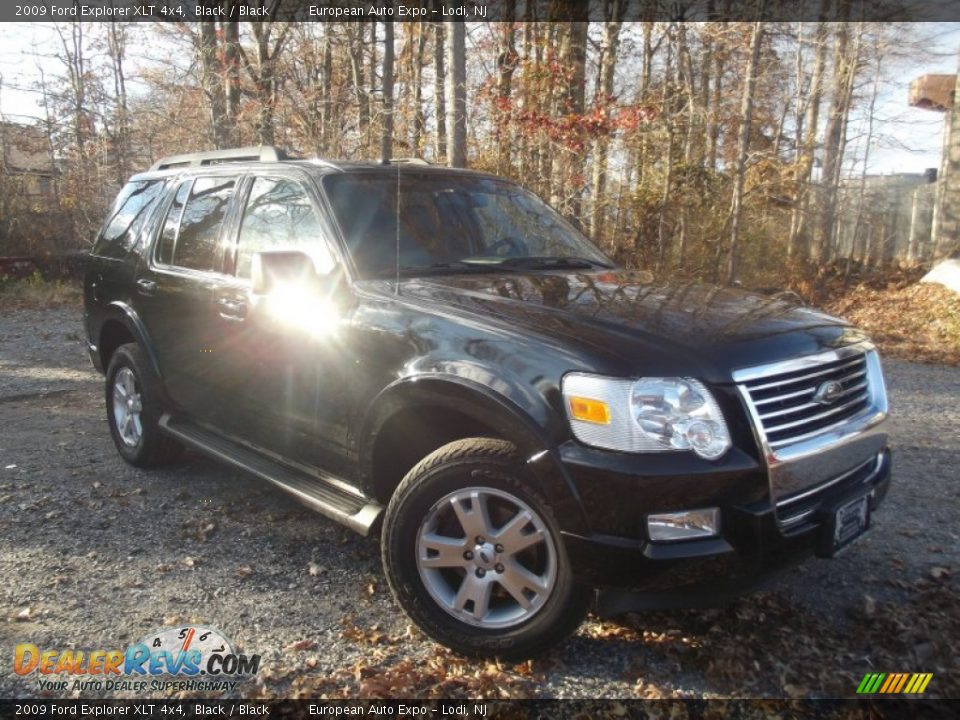 2009 Ford Explorer XLT 4x4 Black / Black Photo #2