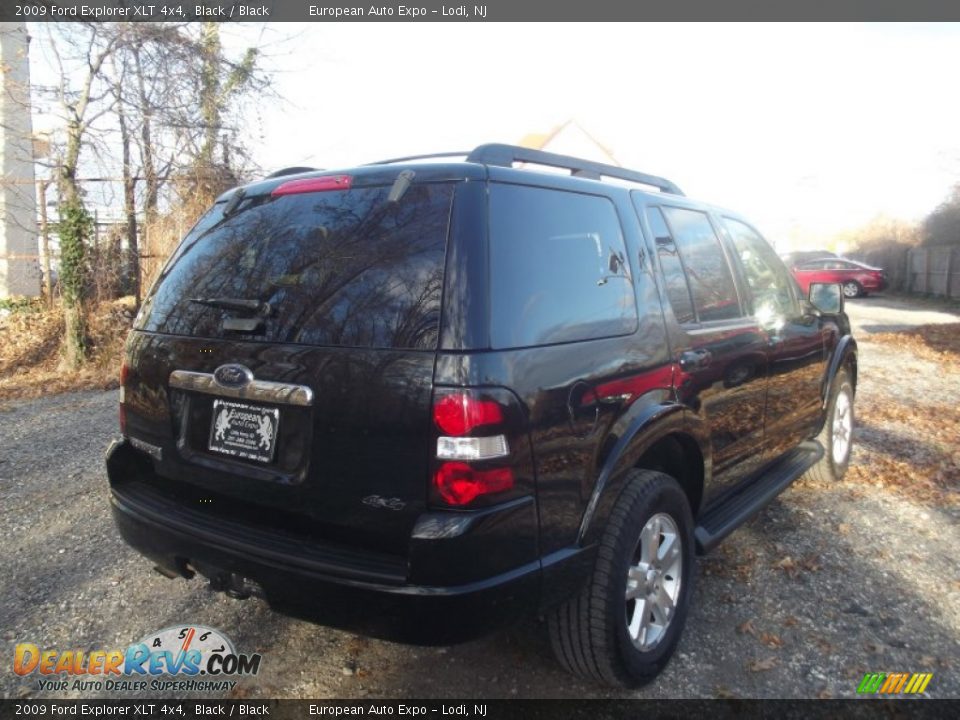 2009 Ford Explorer XLT 4x4 Black / Black Photo #3