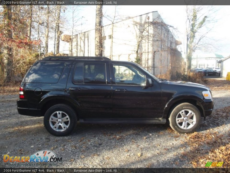 2009 Ford Explorer XLT 4x4 Black / Black Photo #6